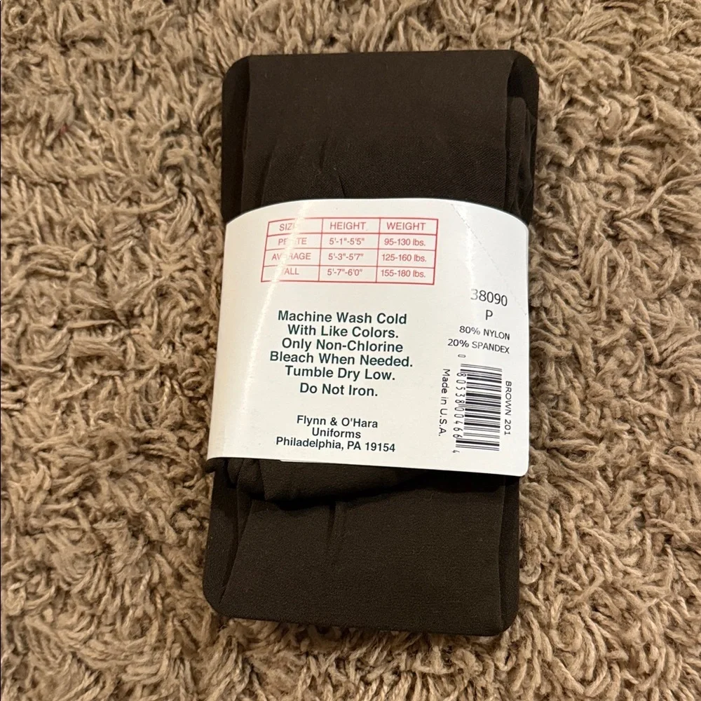 Women's Black Microfiber Tights - Picture 2 of 3